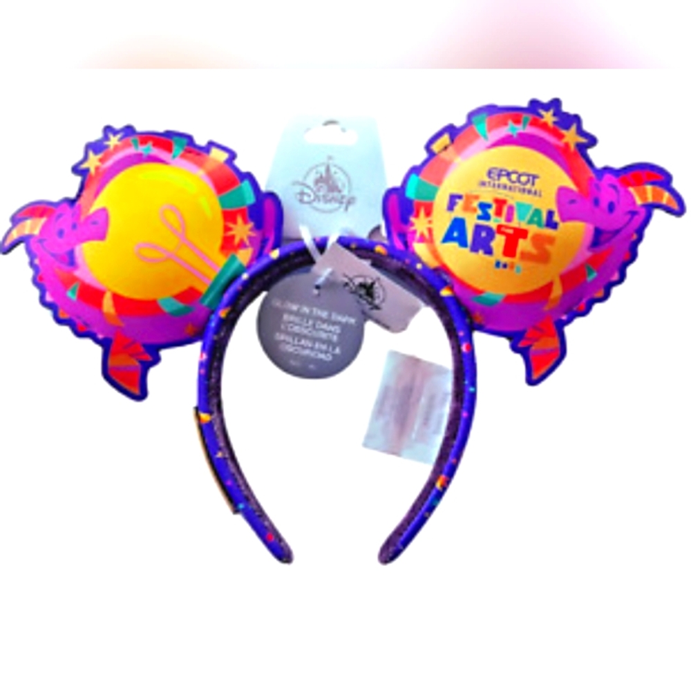 Disney Parks Epcot's Festival of the Arts Figment Headband Hard Tag Loungefly